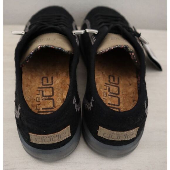 Hey Dude 121974900 Women's Sz EUR 41 US 10 Black Karina Casual Sneakers - Picture 11 of 13